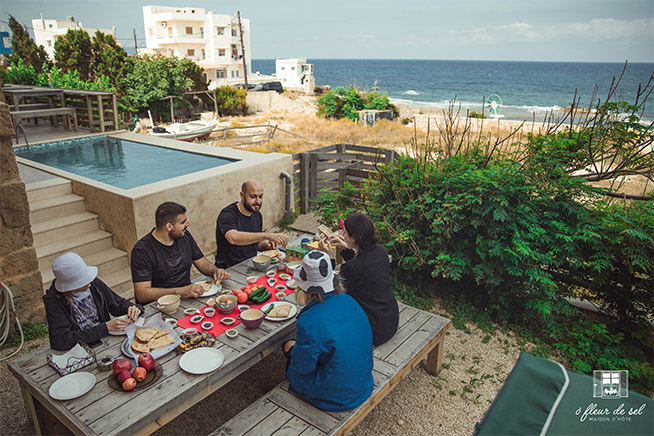 Outdoor dining area